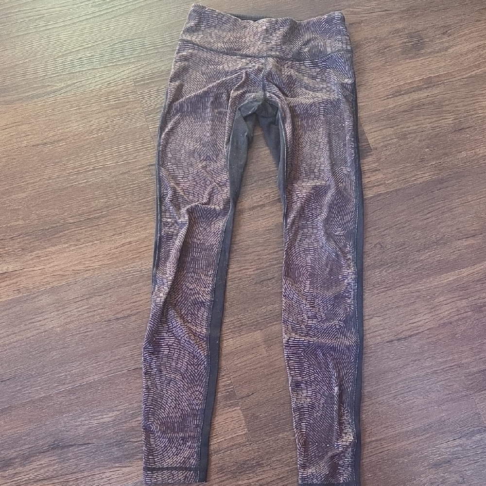 lululemon athletica Textured Brown Leggings